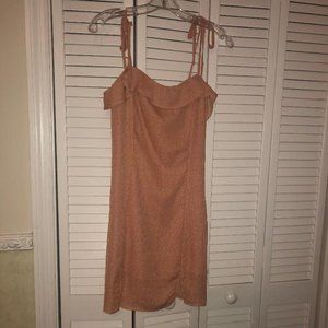 Orange Gingham Dress